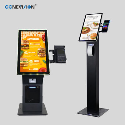 21,5 Zoll Multi-Point-Touchscreen-Self-Service-Kiosk mit LED-Beleuchtung für bargeldlose Zahlungen