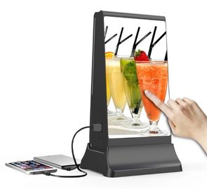 Schwarzer Digital-Werbungs-Ausstellungsstand-kleiner Handy-Ladegerät-Kiosk WIFI