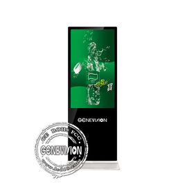 Boden, der super dünnen Werbungs-Spieler 43 Zoll-Touch Screen Kiosk-Androids Lcd steht