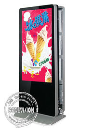 Zoll 4g der Hd-Schirm-verdoppeln drahtloser digitalen Beschilderung 65 mit Seiten versehenen Pcap-Folien-Touch Screen Kiosk