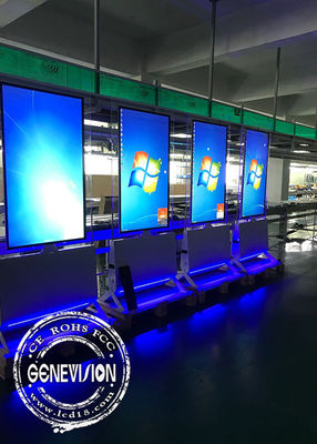 Doppelte mit Seiten versehene OLED Kiosk-digitale Beschilderung 55