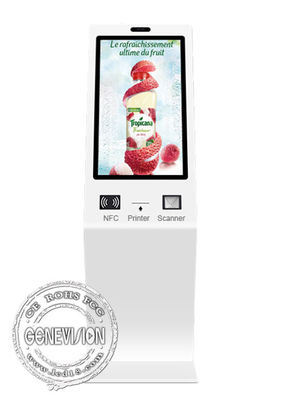 Wechselwirkender Selbstservice-Kiosk, der Maschine 400cd/m2 etikettierend ansteht