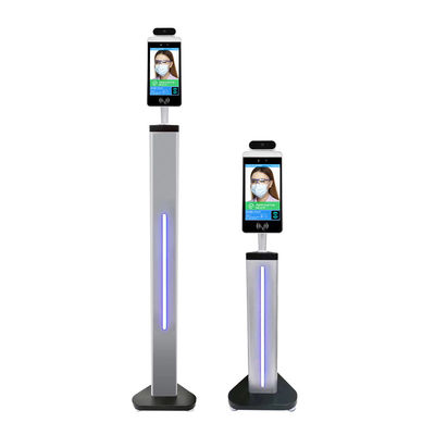 Boden-stehender Gesichtserkennungs-Temperatur-messender Kiosk mit 8