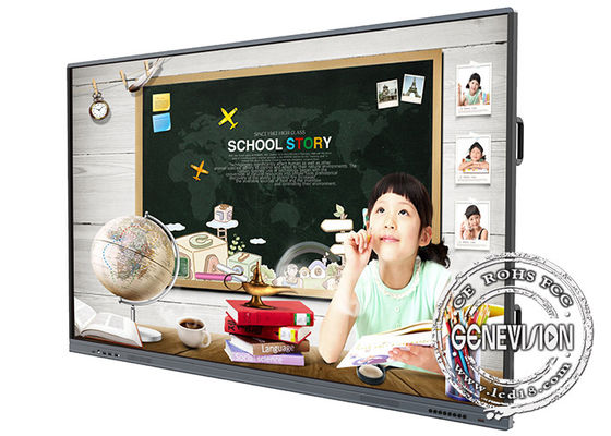 4K AG wechselwirkender Flachbildschirm des Glastouch Screen intelligenten Brett-dualen Systems