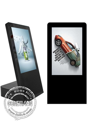 Der Desktop 8 bewegen einzelnen LCD-Werbungs-Spieler 1280x800 mit Batterie 20800mAh Schritt für Schritt fort